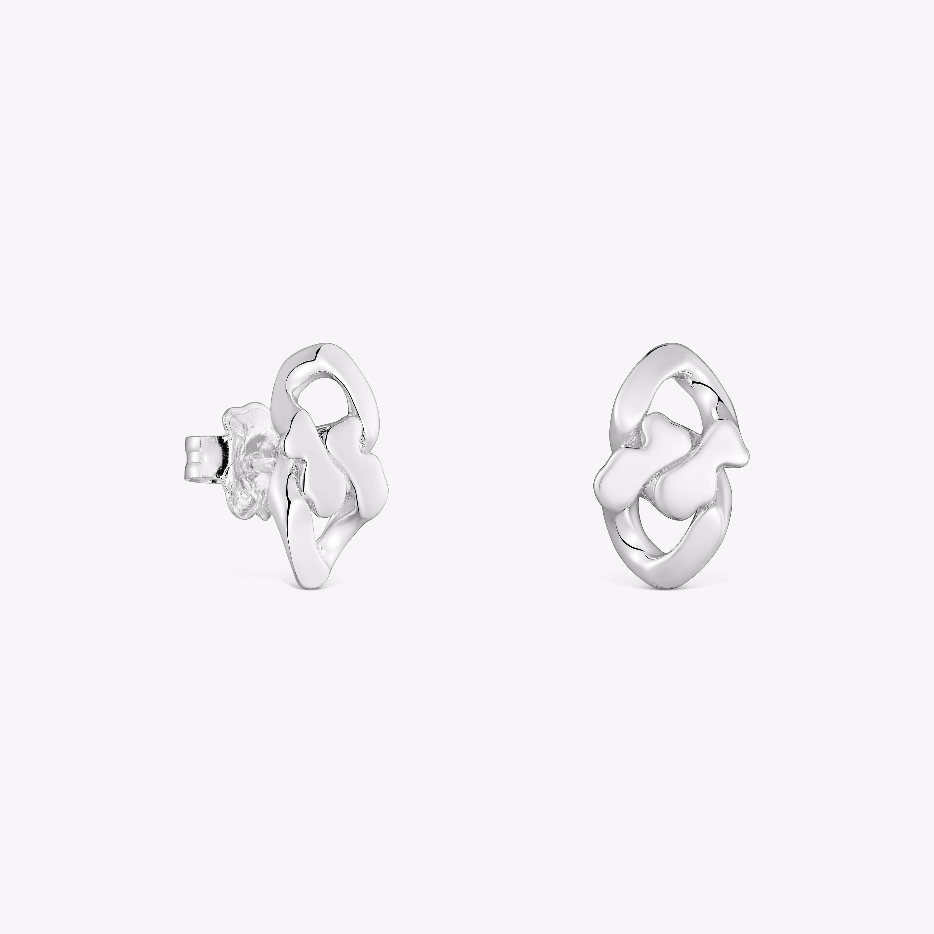 Pendientes de plata Bear's Chain