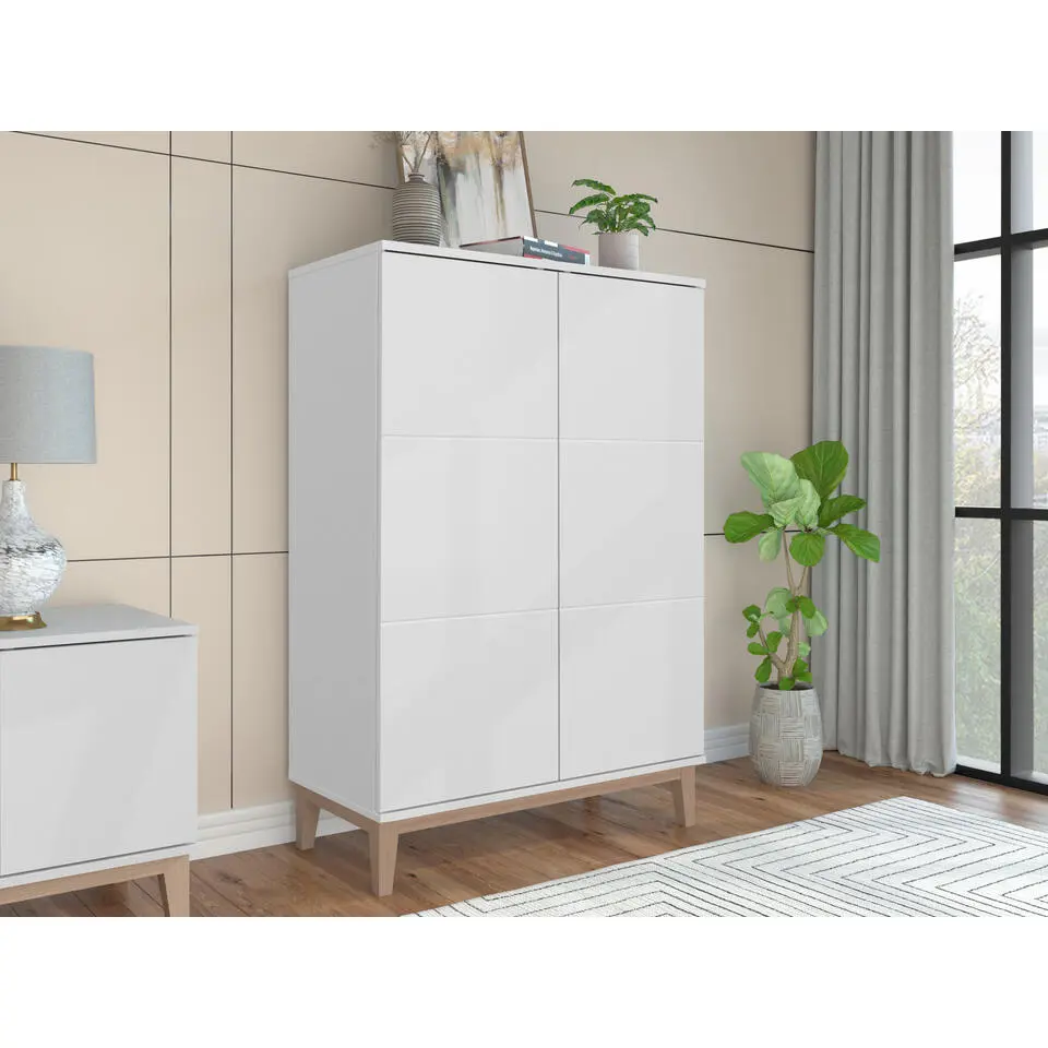 Pelle - Dressoir met 2 deuren in wit