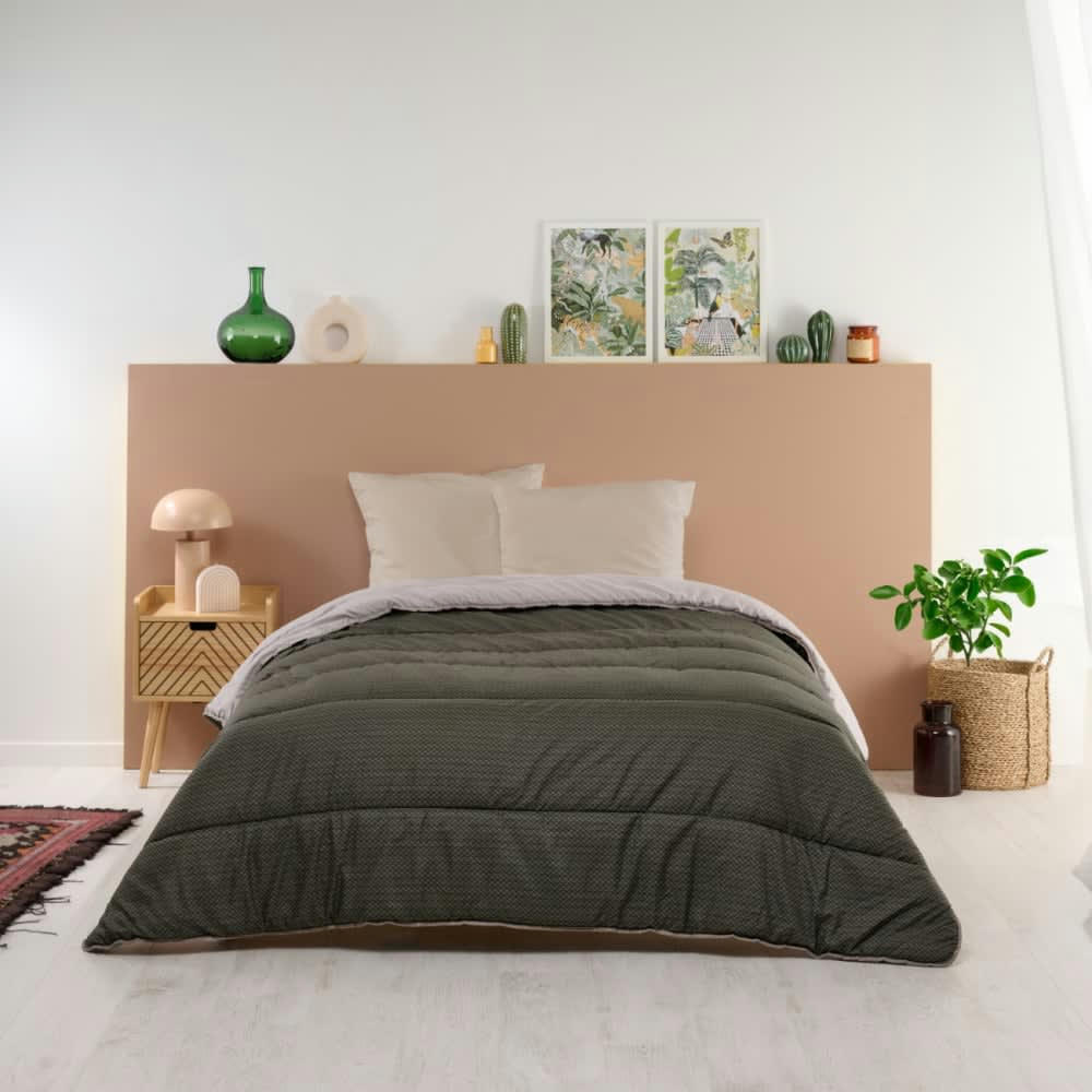 REVEUSE - Couette imprimée 140x200cm 350g/m2 utilisation sans housse
