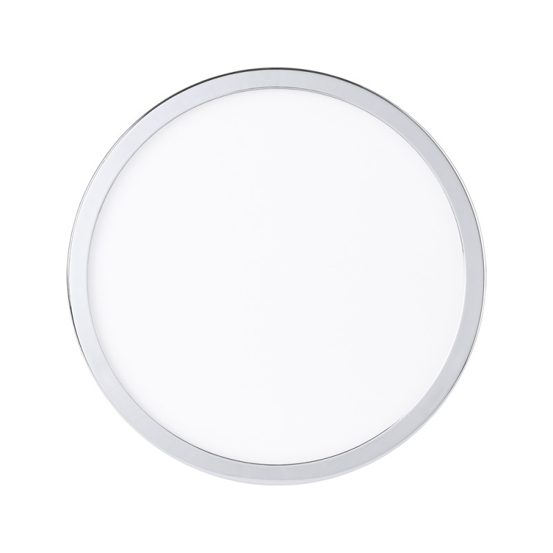 Plafonnier LED Fueva 5 chrome Ø 28,5 cm blanc neutre 2500 lm 20,5 W EGLO