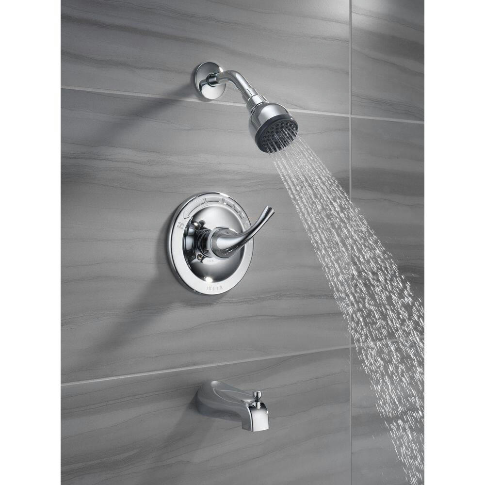 Delta Faucet Principals Single Handle Pressure Balanced Bathtub & Shower Trim Kit, WaterSense® Certified, Chrome