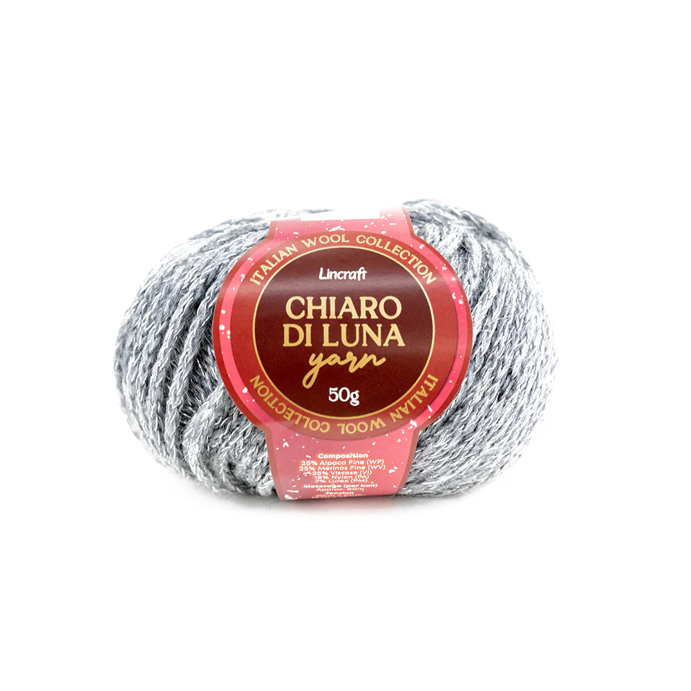 Chiaro Di Luna Crochet & Knitting Yarn, 50g  Wool Blend Yarn
