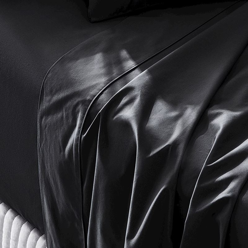 Fresh Cotton Percale Coal Sheet Separates