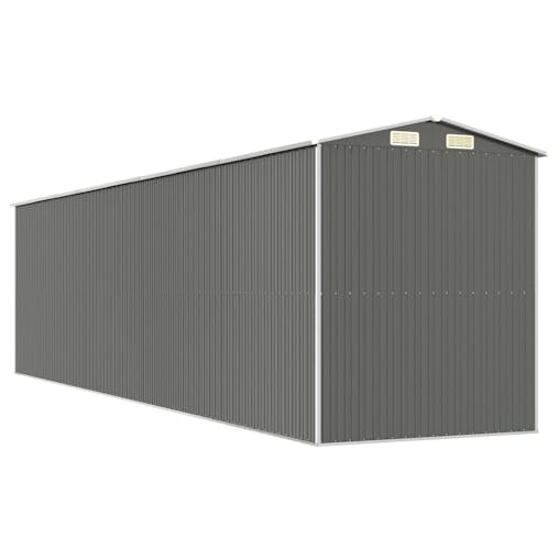 NNEVL Garden Shed Light Grey 192x772x223 cm Galvanised Steel