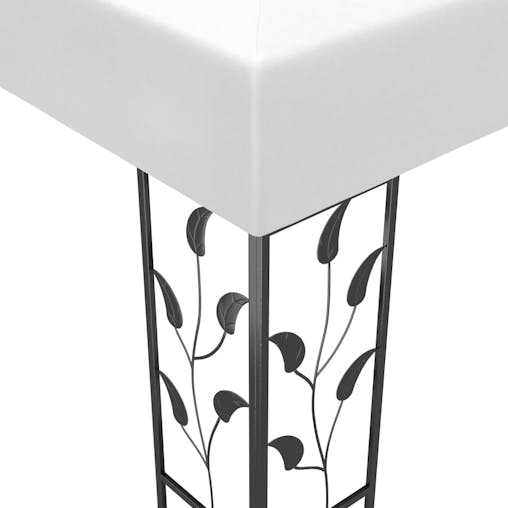 NNEVL Gazebo 3x3 m White 180 g/m&sup2;