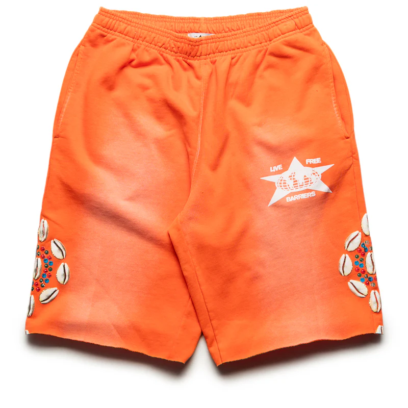 Barriers Worldwide Cowrie Shell Sweatshort - Orange