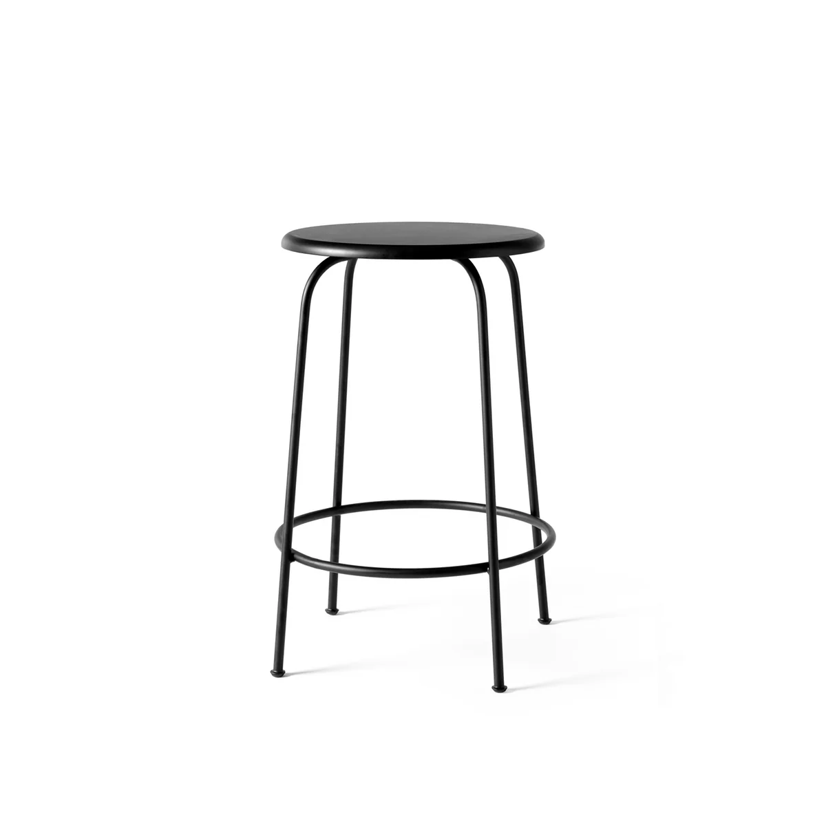 Audo - Afteroom Barhocker ohne Lehne, schwarz, H: 65 cm