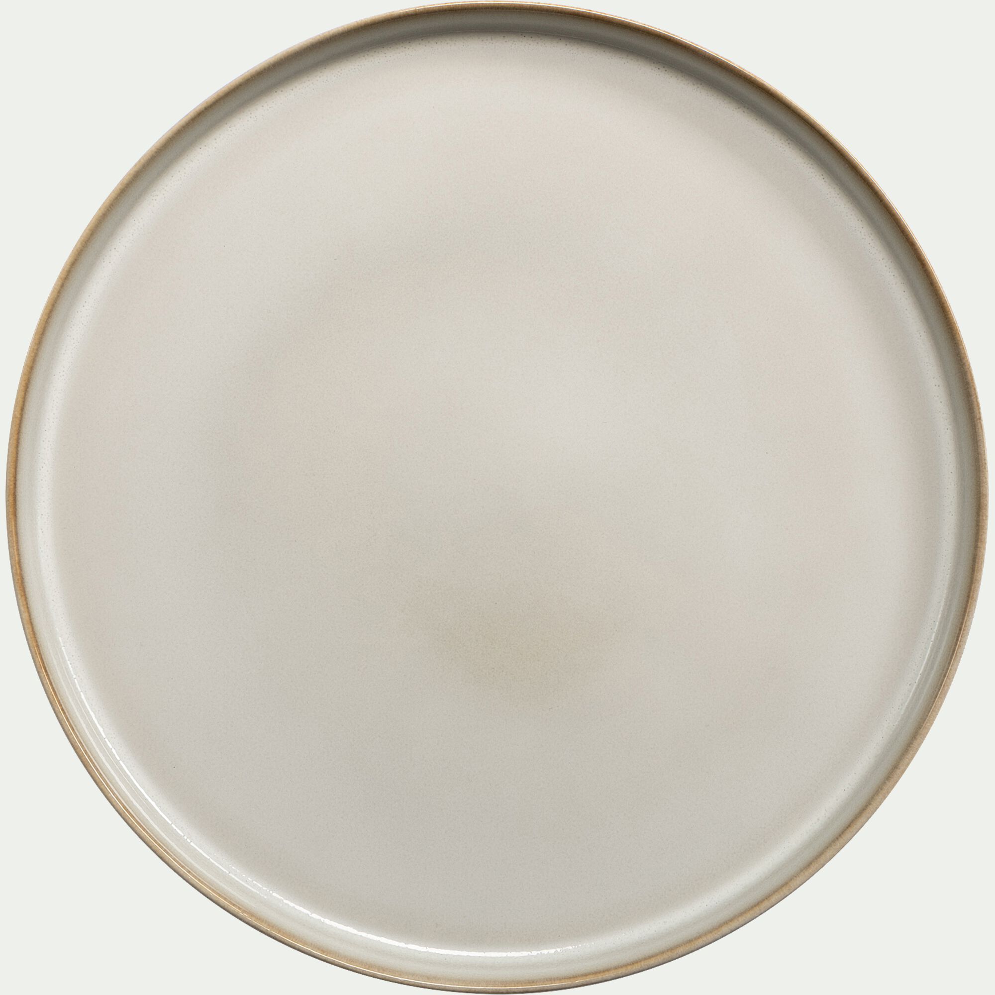 ALBA - Assiette plate en grès D27cm - beige alpilles