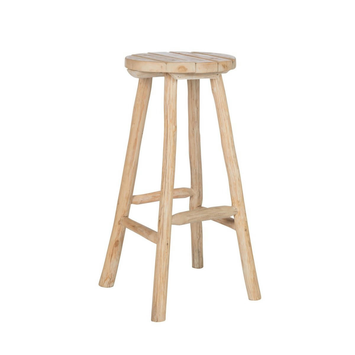 OAKY - Tabouret bar ethnique 80cm chêne naturel