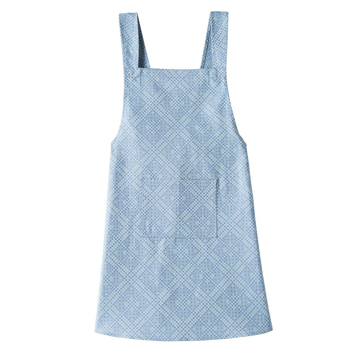 ESSENTIEL GRAPHIQUE - Tablier en coton ciel 83 x 135