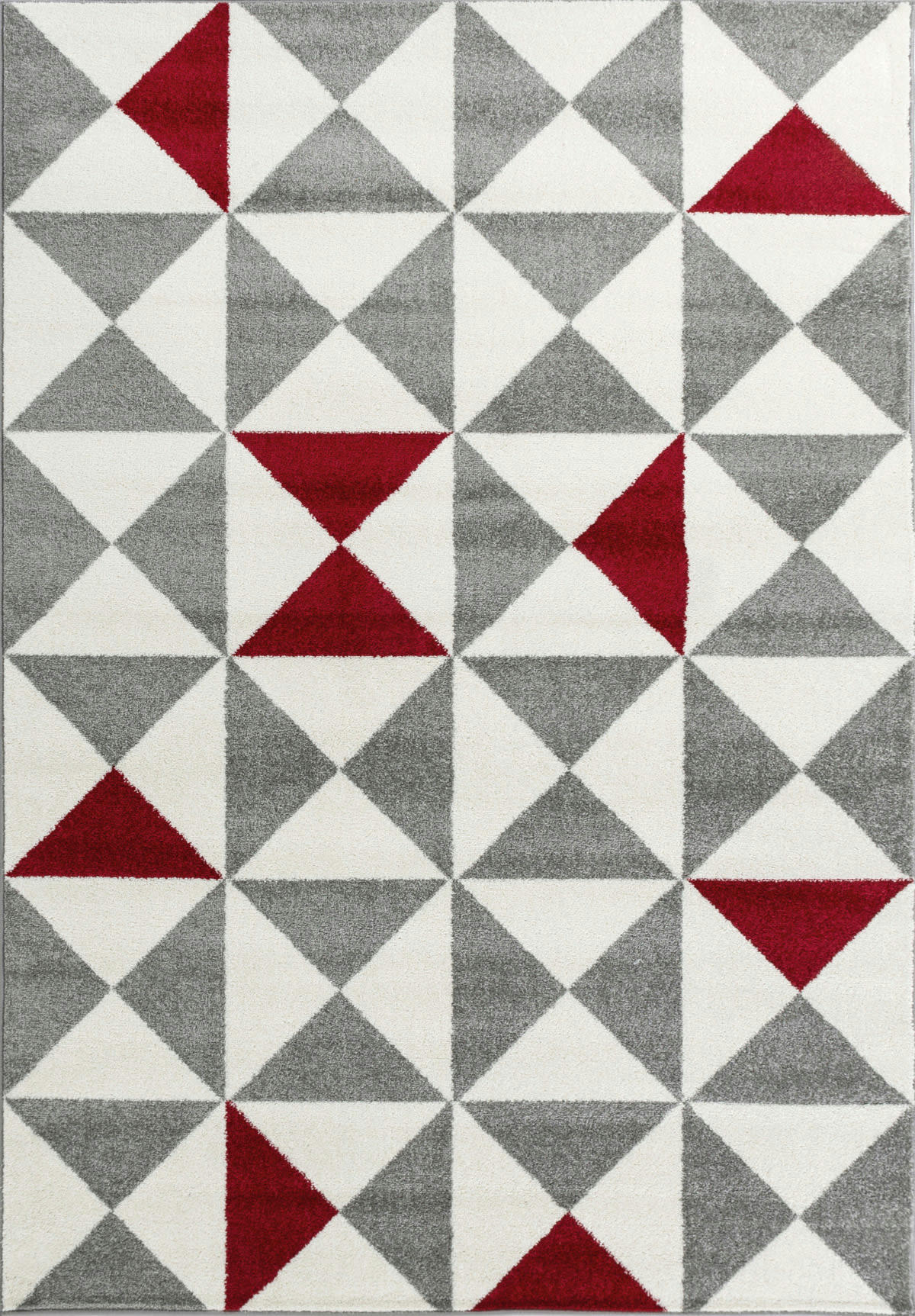 FORSA - Tapis salon de style Scandinave rouge - 120x160