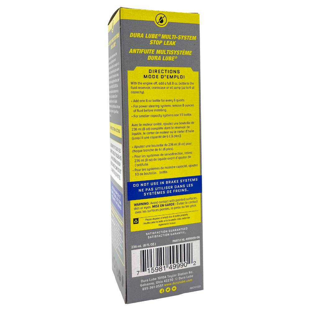 Dura Lube Multi-System Stop Leak, 8-oz