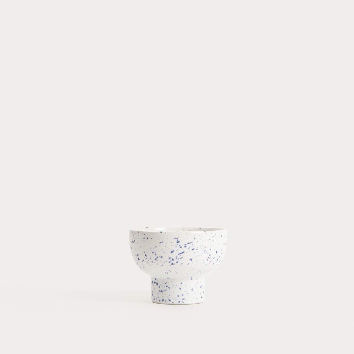 Naczynie do serwowania AFFI na nóżce w granatowe plamki 10x7,5 cm
