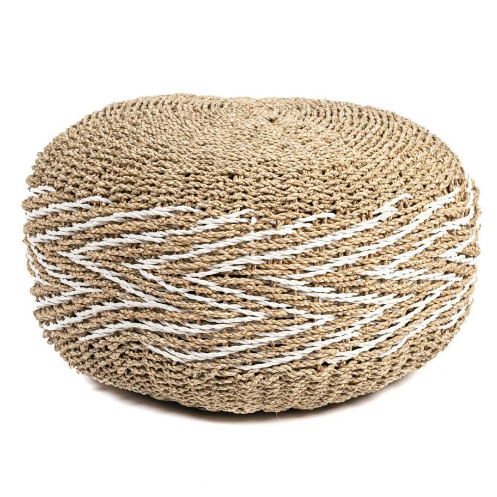 COCOONING - Pouf rond en corde
