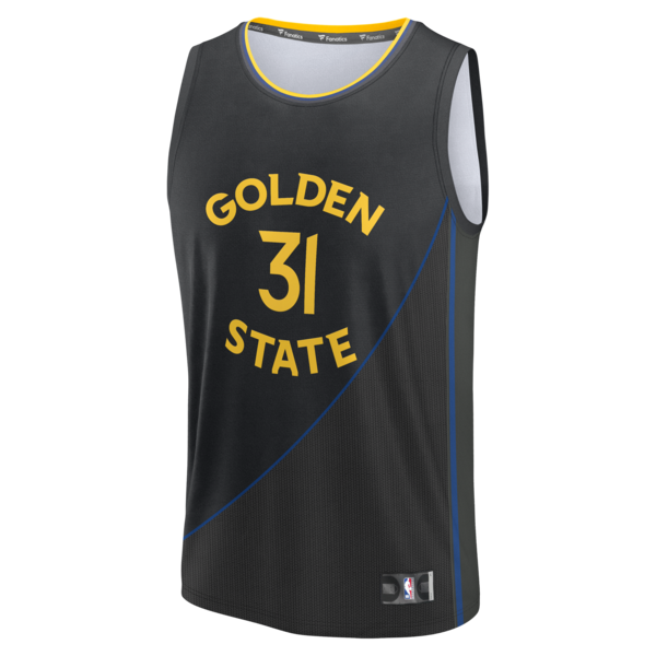 Seth Curry Golden State Warriors  Fast Break Replica Player Jersey - Statement Edition - Black