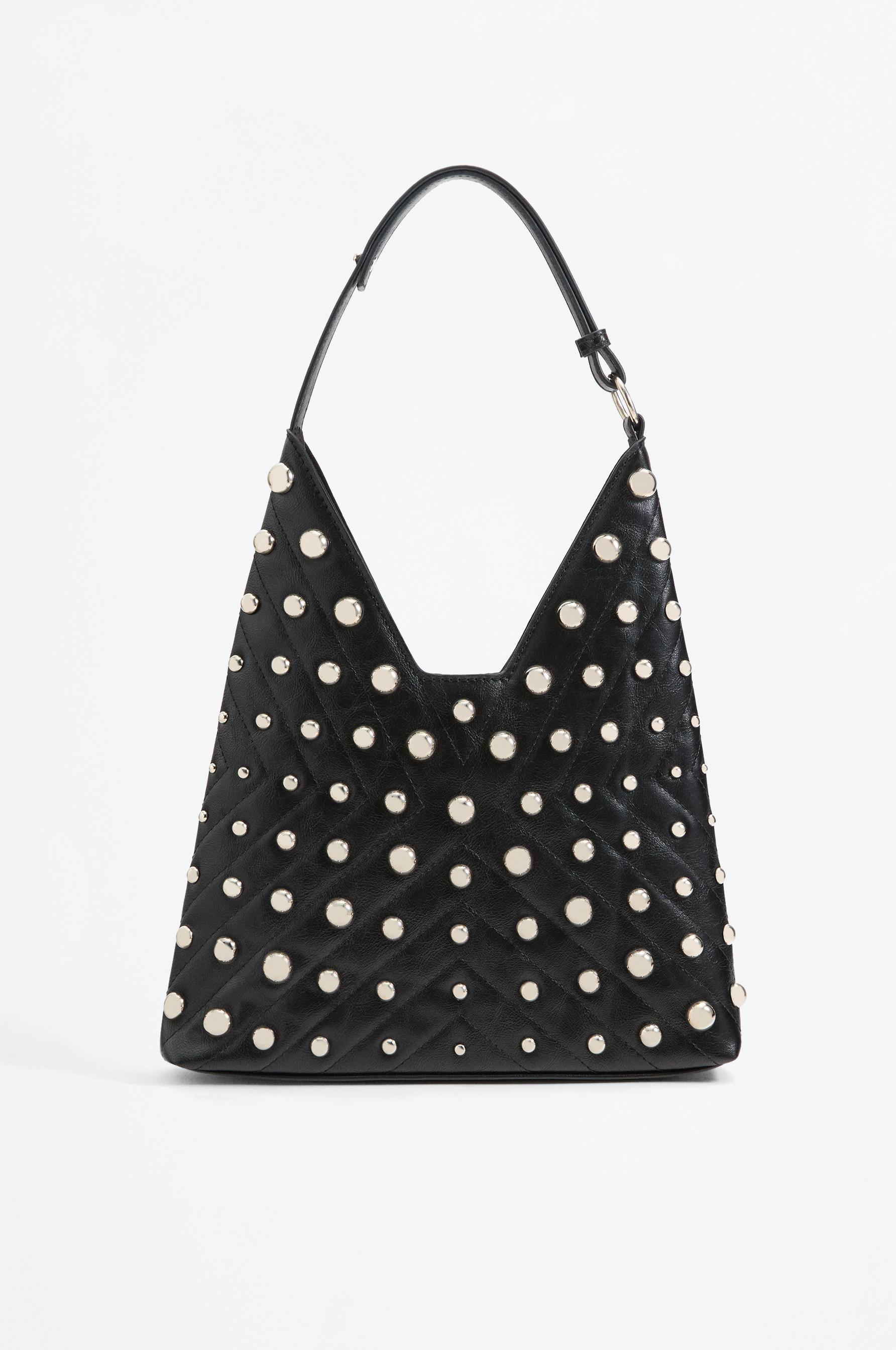 Bolso shopper grande tachas