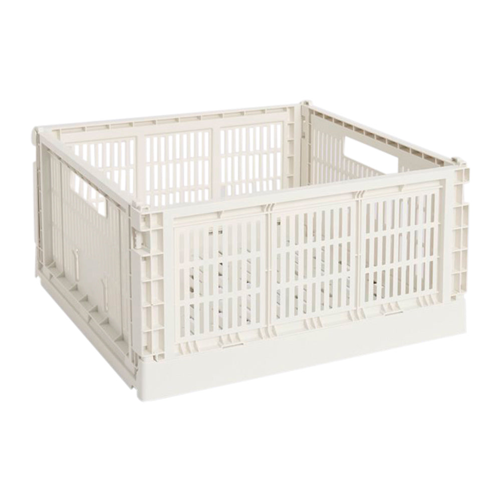 HAY Colour Crates Krat L - Vierkant - Off-White