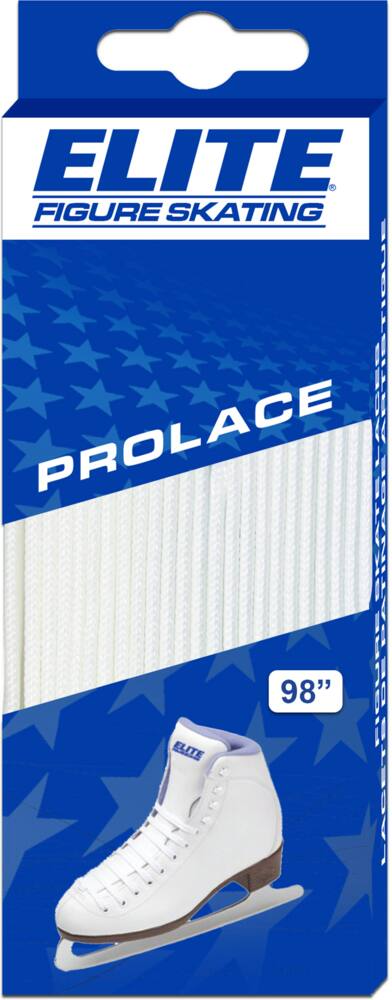 Elite Prolace Figure Skating Laces, White, Assorted Sizes