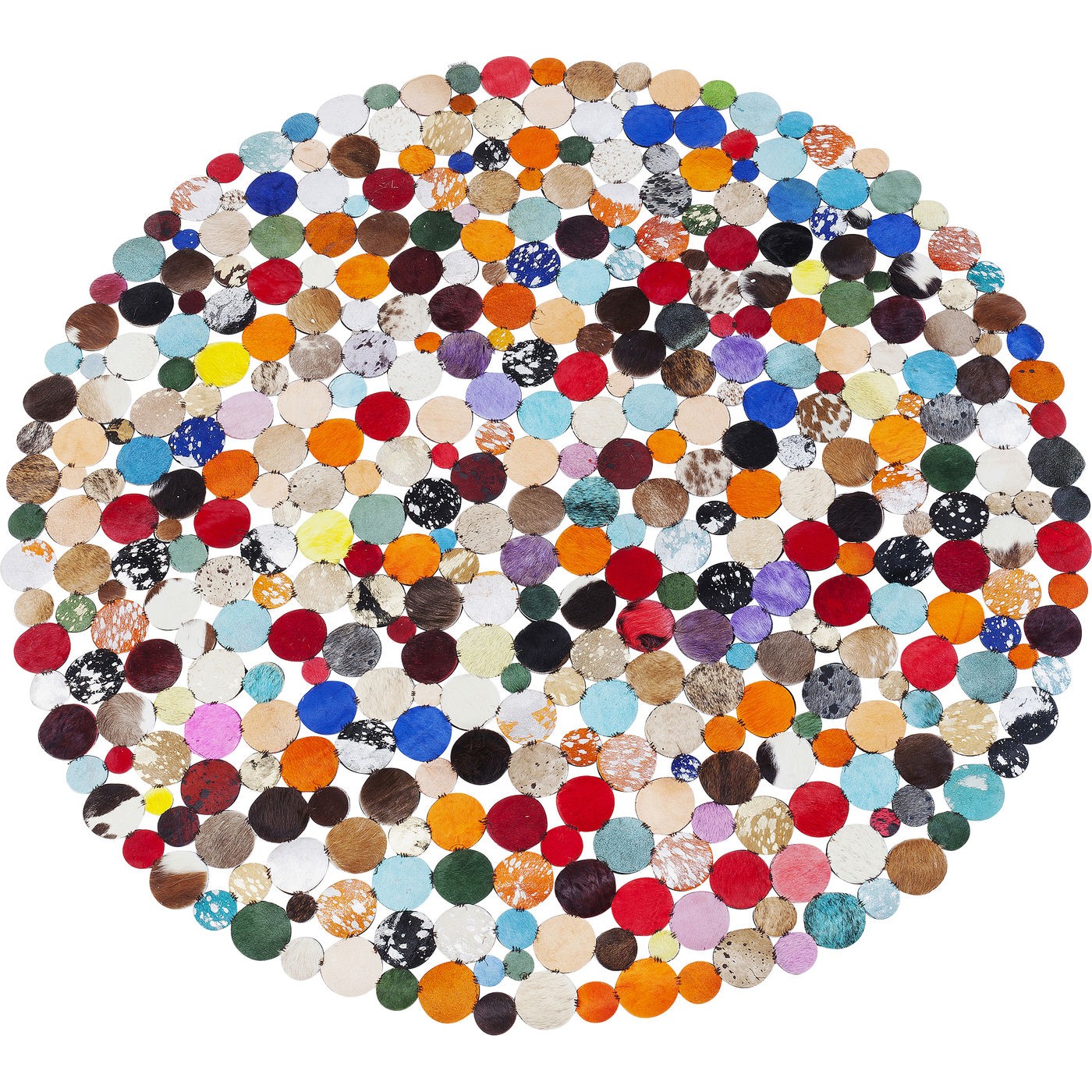 Kare Design Vloerkleed Circle Multi Ø150cm