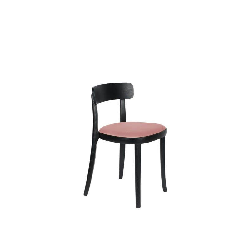 BRANDON - Chaise design en bois rose
