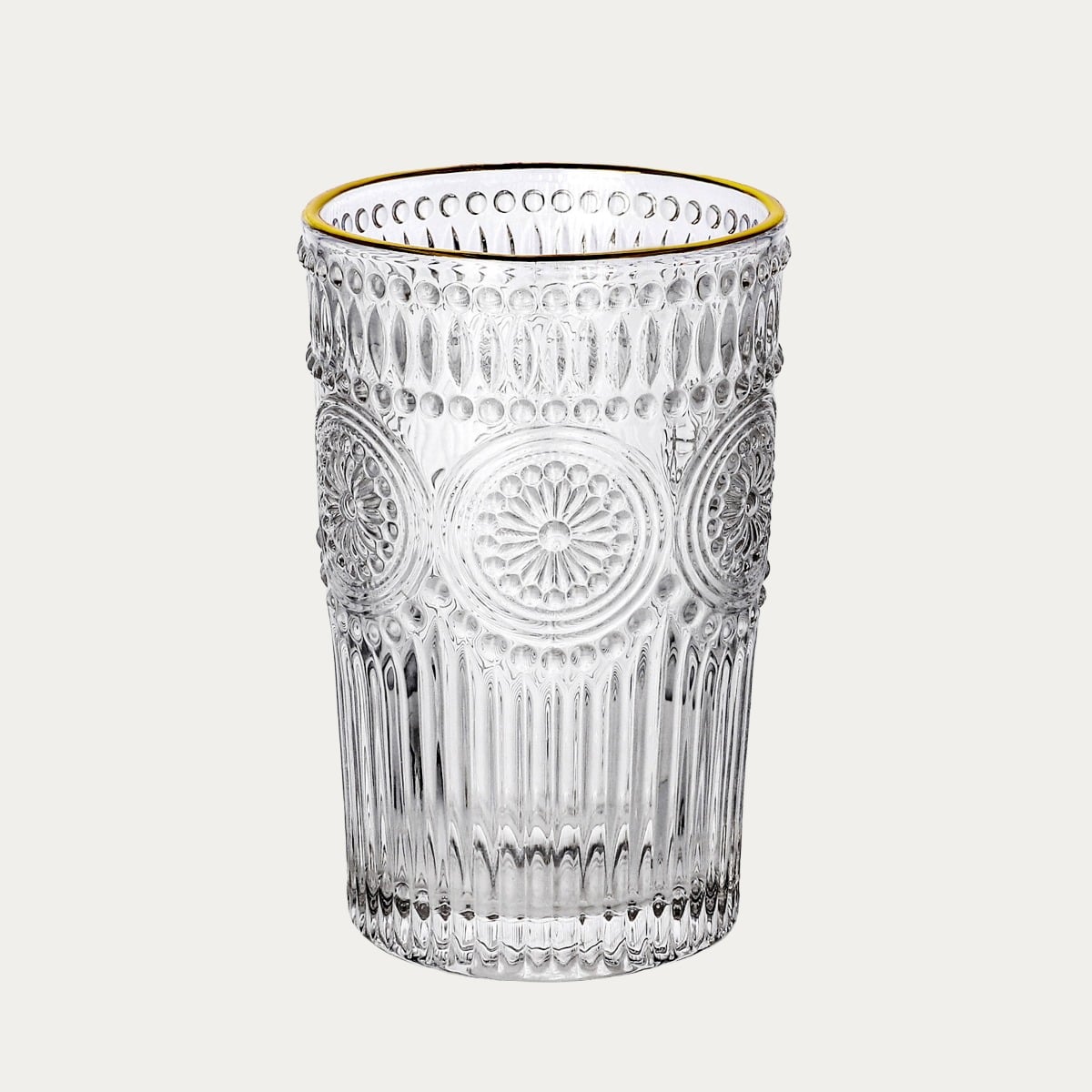 Szklanka BARREL ze złotym rantem 0,35 l