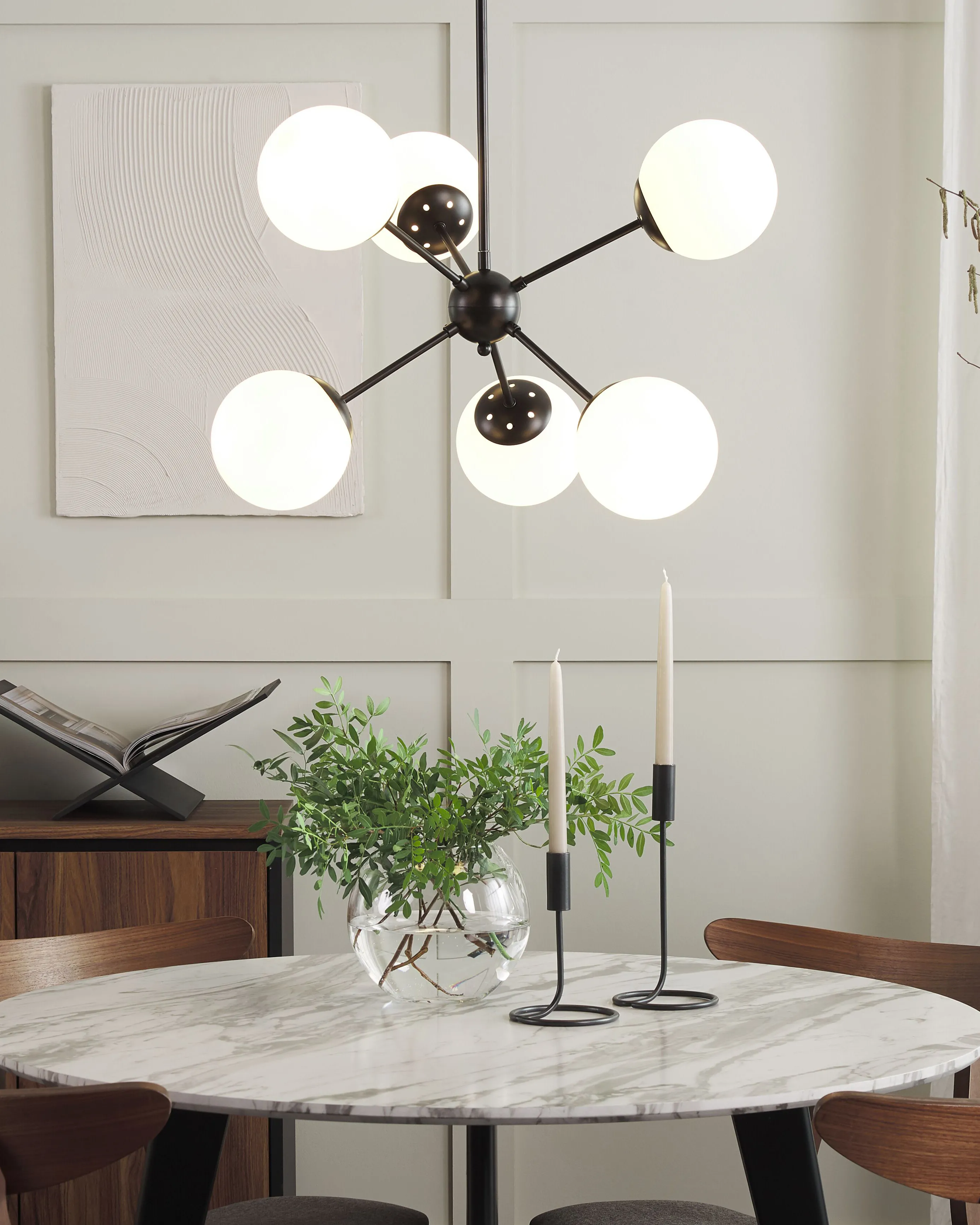 Ceiling Lamp ADAWRO Metal Black/ White