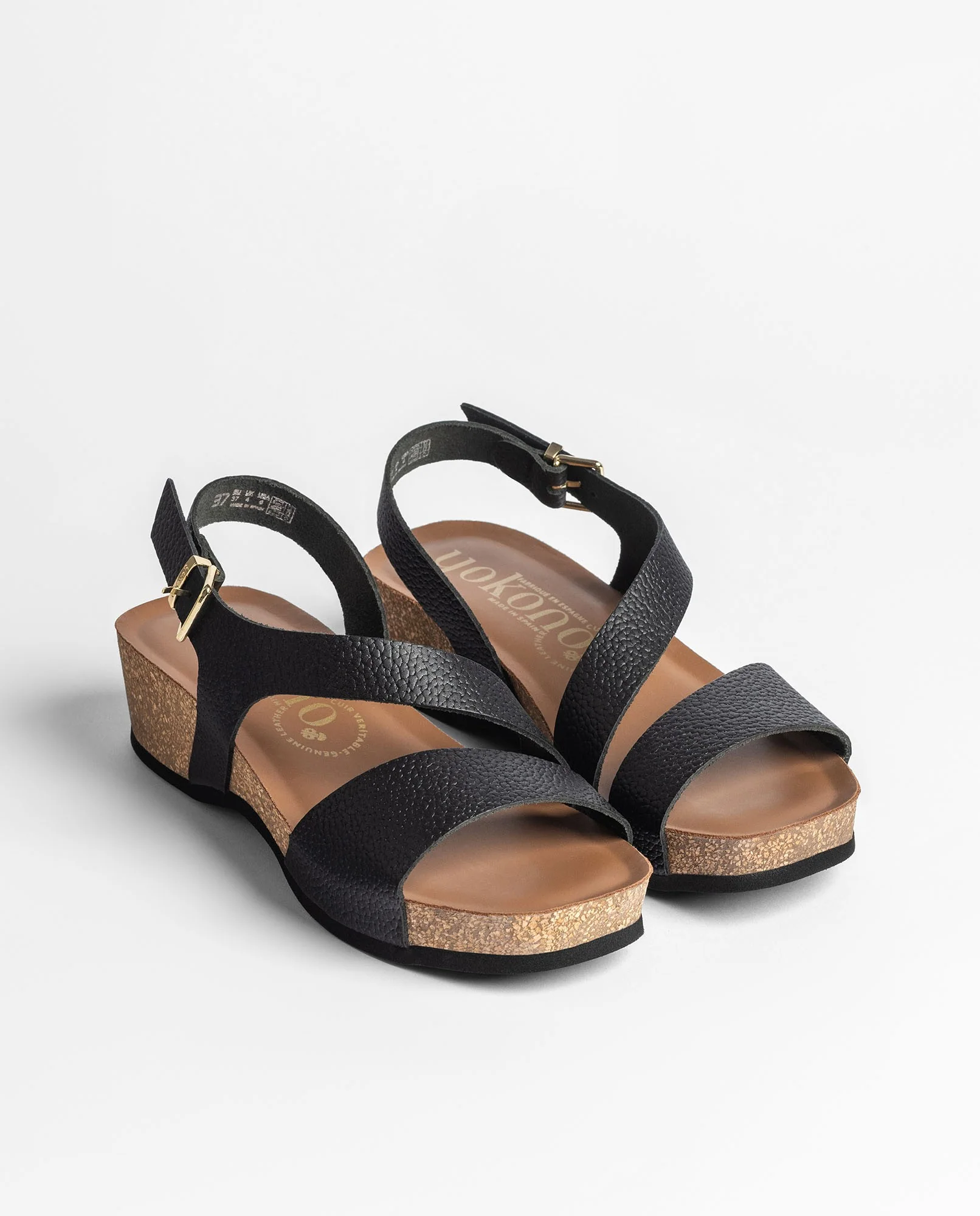Sandalia cuña BOGO-264 negro