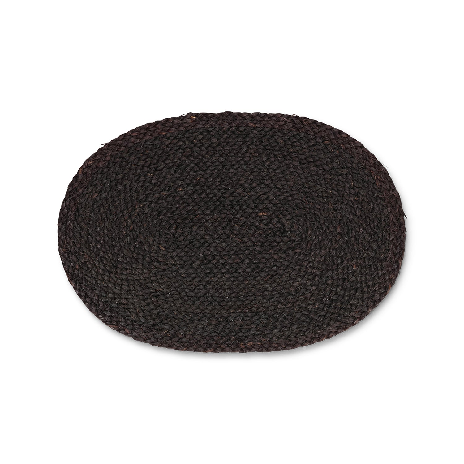 Salt & Pepper - Placemat 45x30cm ovaal maisblad zwart TableTop - Set van 4