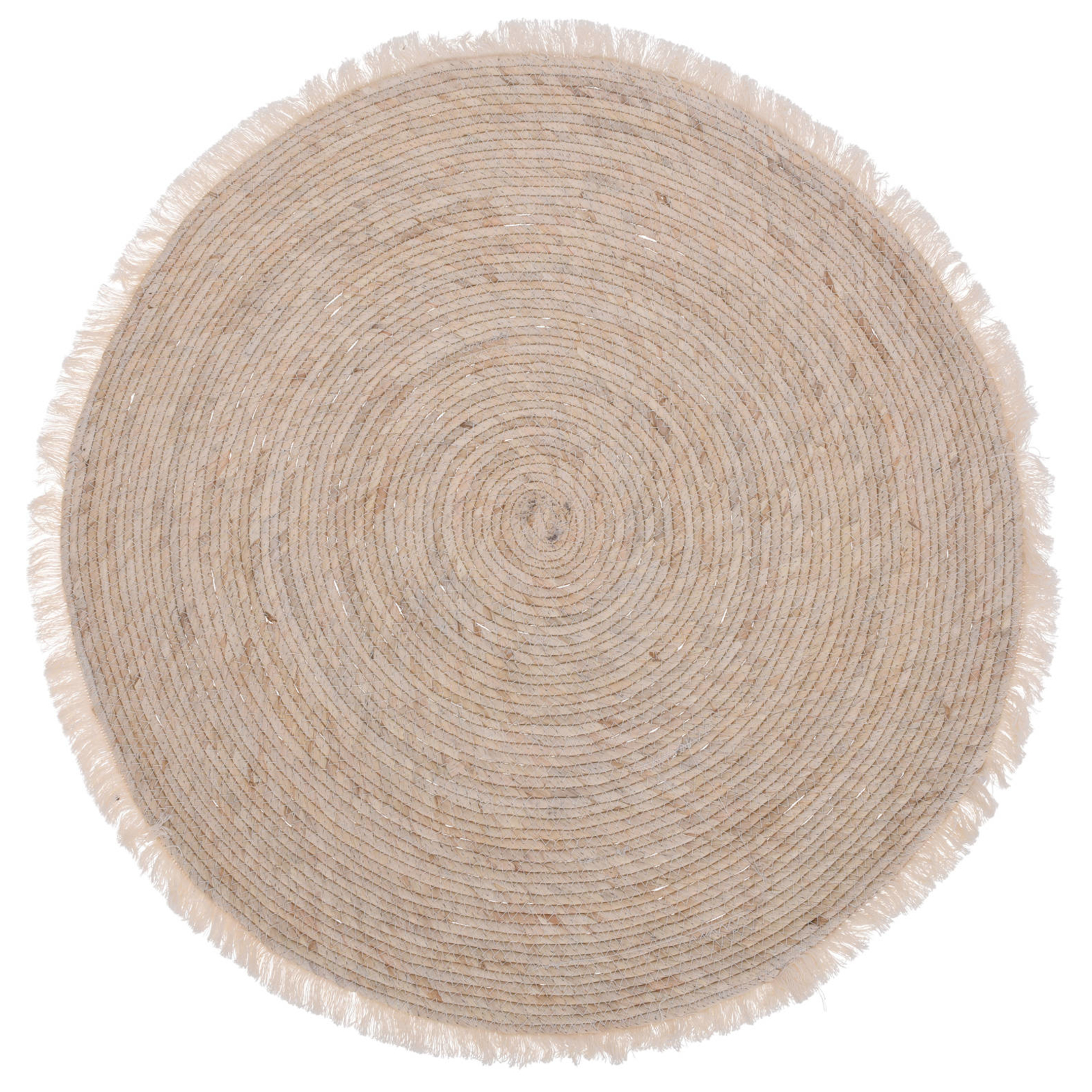 Dywan z liści kukurydzy 80 cm beżowy