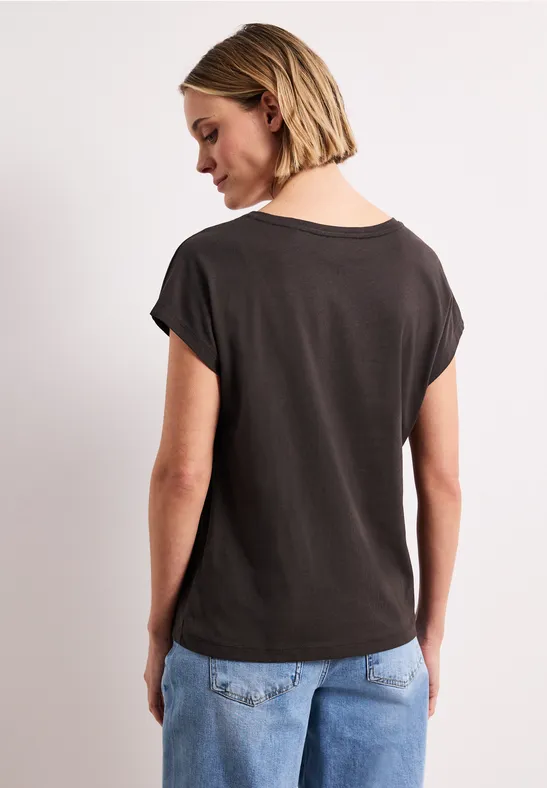 Dropped Shoulder Shirt mit Frontprint