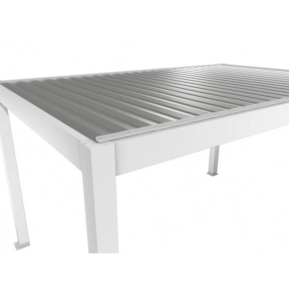 Pergola »Gr. 4x3«, BxHxT: 404,5 x 264 x 312 cm, weiß/silber-metallic