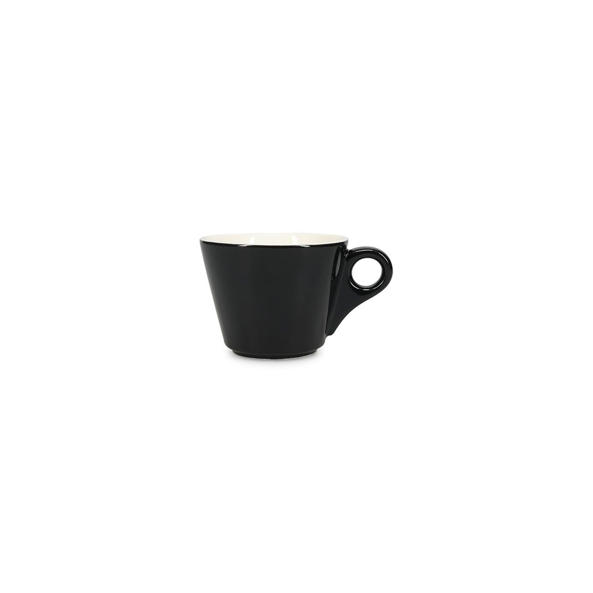 Bonbistro - Kop 20,5cl zwart Barista - Set van 6