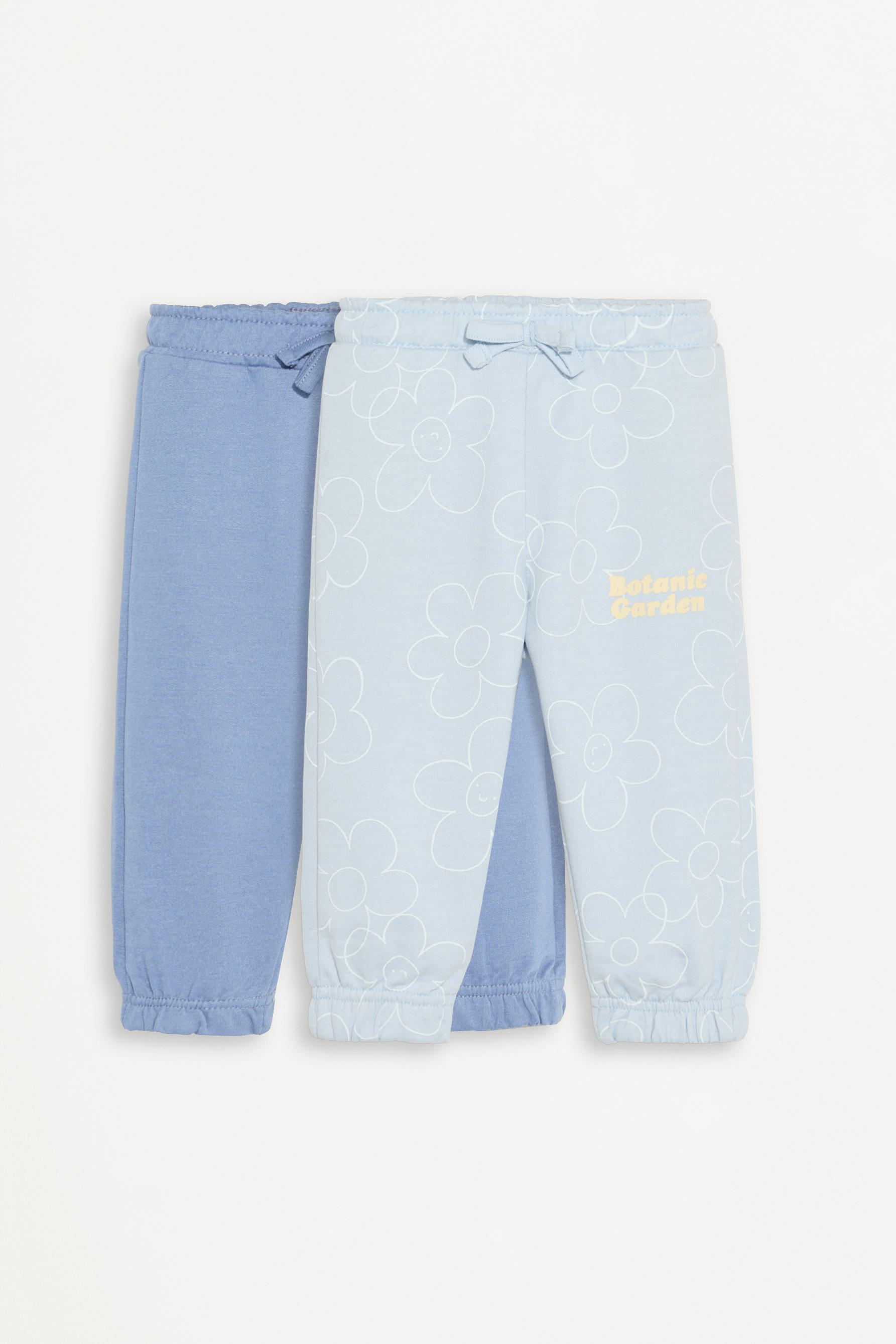 Pack 2 pantalones felpa combinados