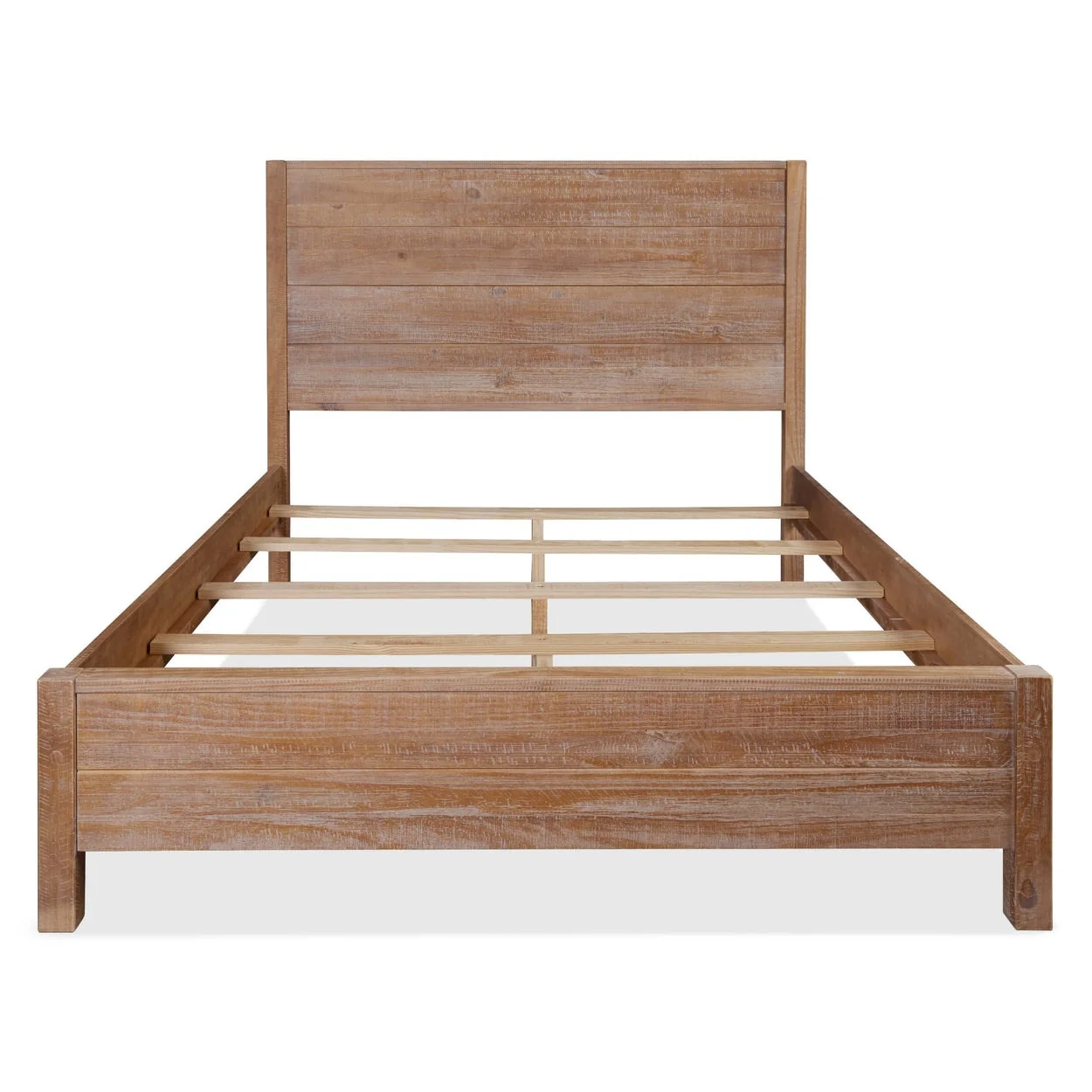 Grain Wood Furniture Montauk Distressed Solid Wood Panel Bed