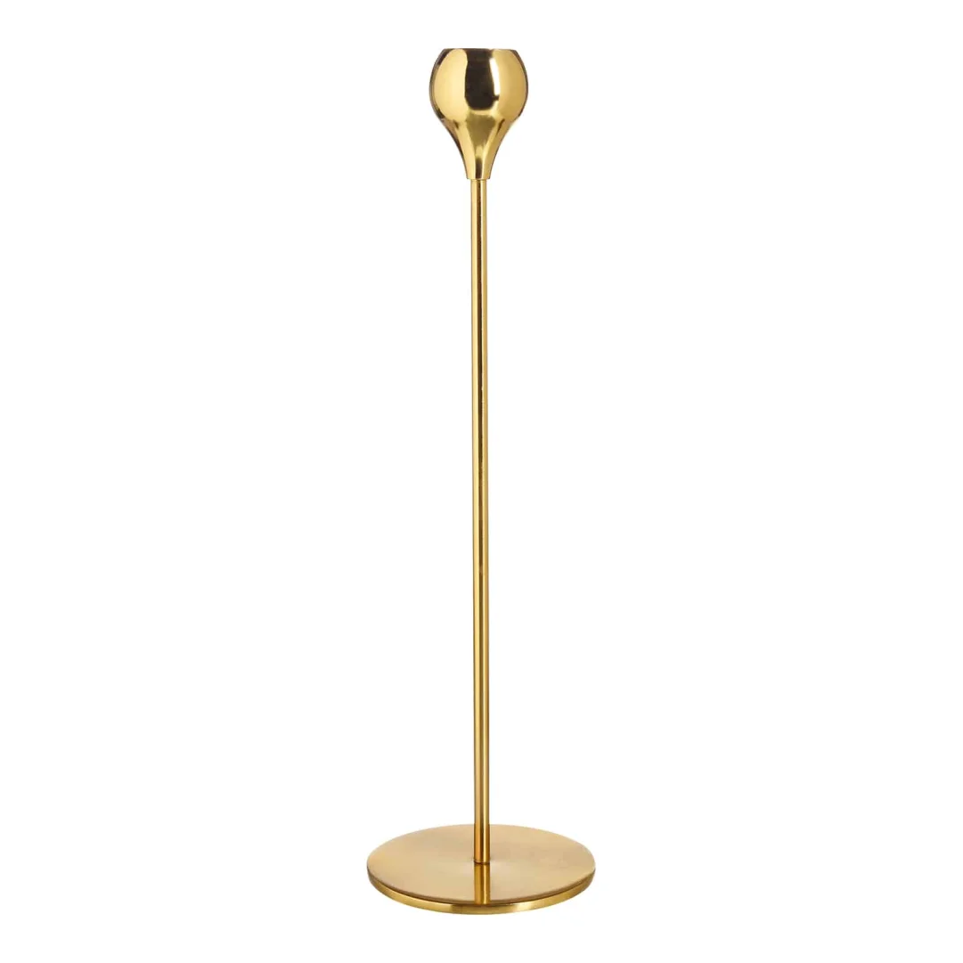 Stabkerzenhalter Simply Gold, ⌀ 9 cm, H 300 mm