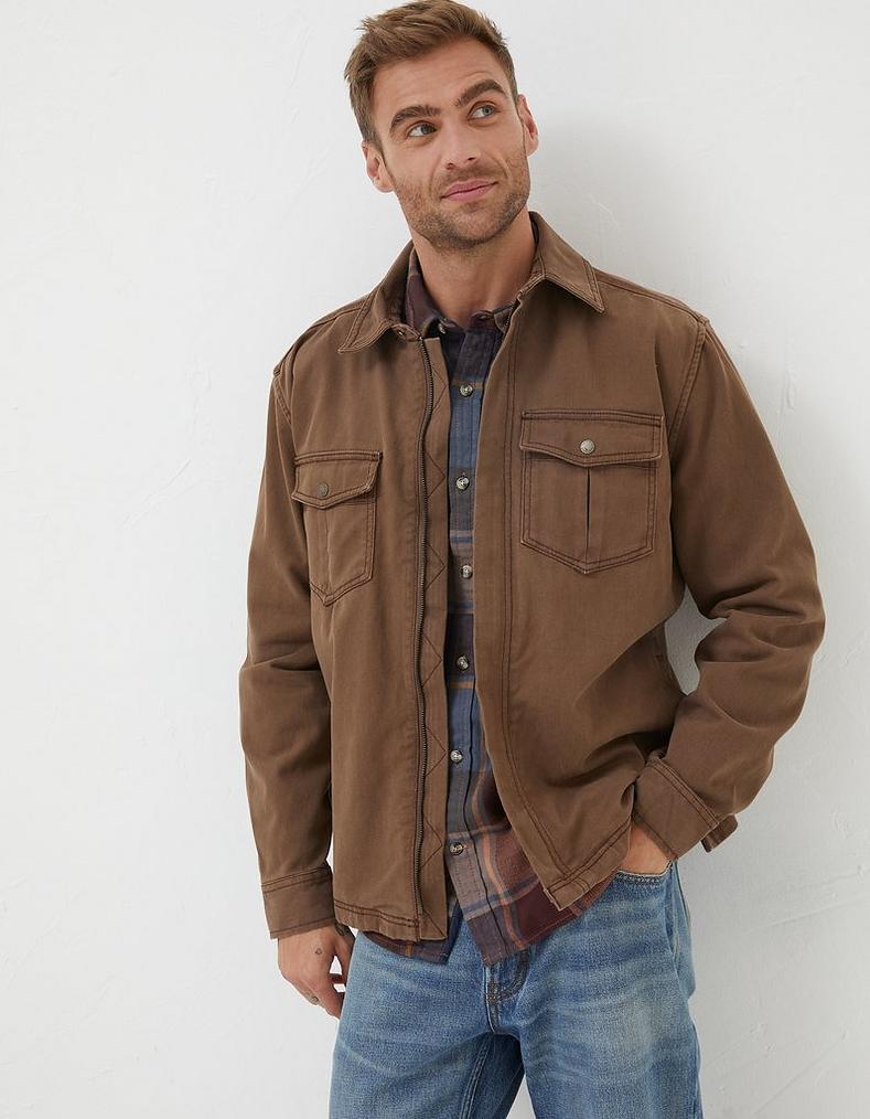 Bowd Zip Front Overshirt