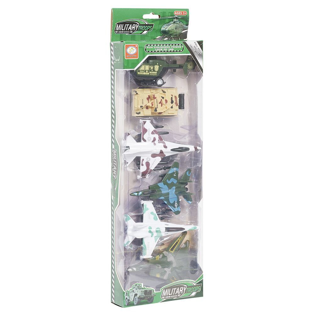 Kit 5 véhicules et avions militaires