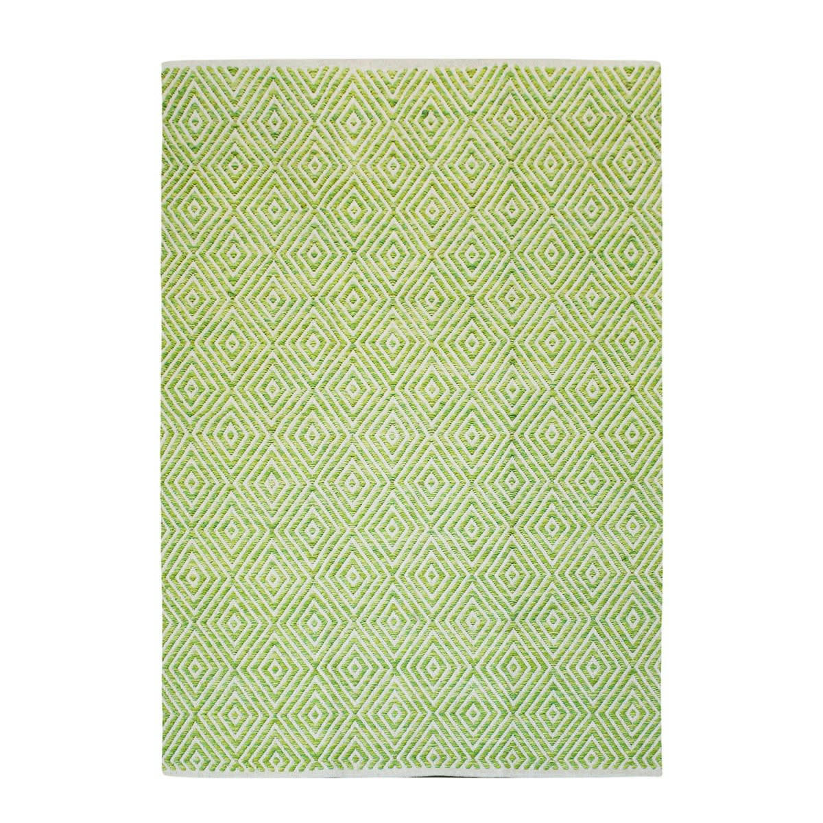 GLAZE - Tapis design en Coton Vert pistache 160x230 cm