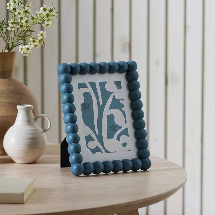 Habitat Blue Bobble Picture Frame- 5x7"