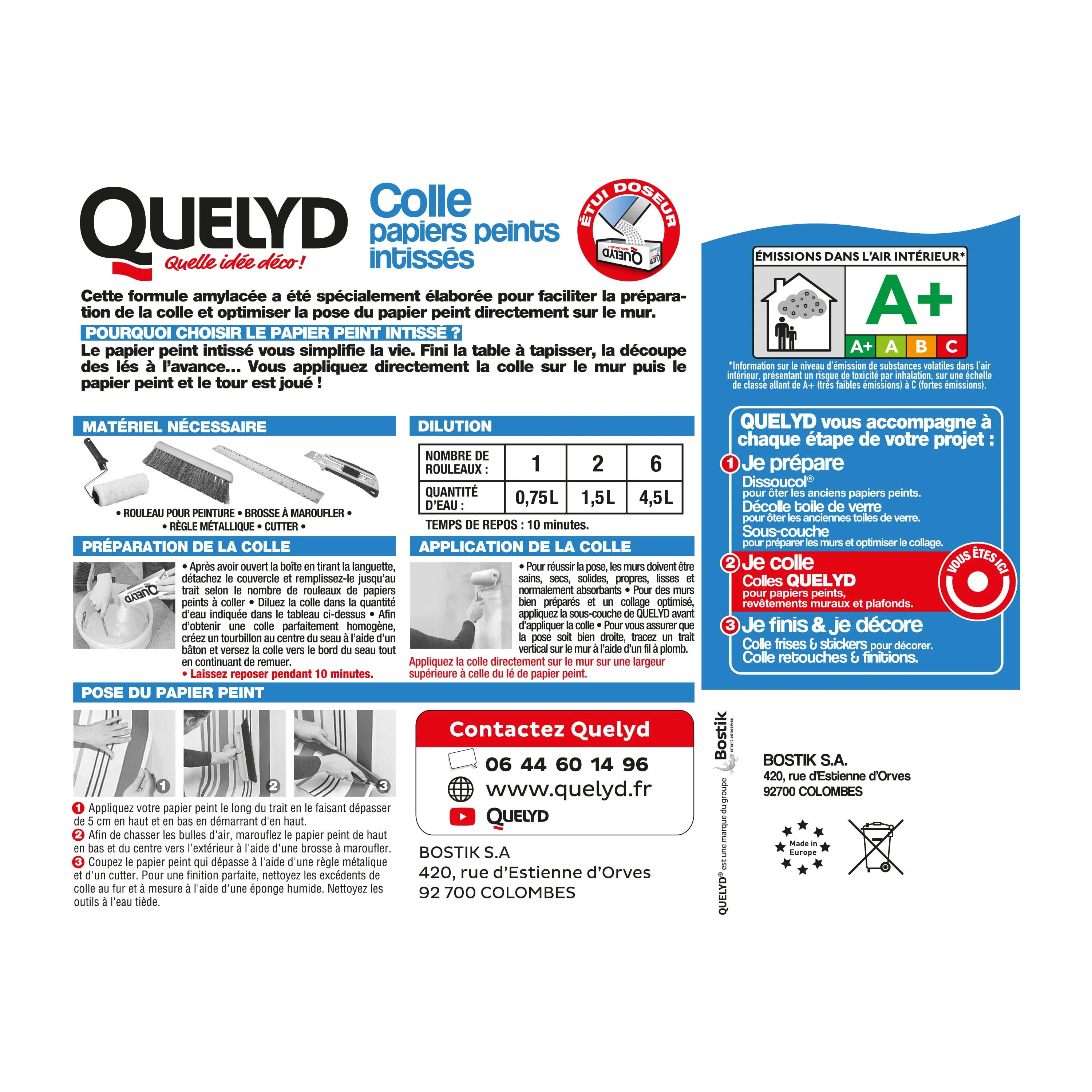 Quelyd Colle intissé en poudre 0,3 Kg