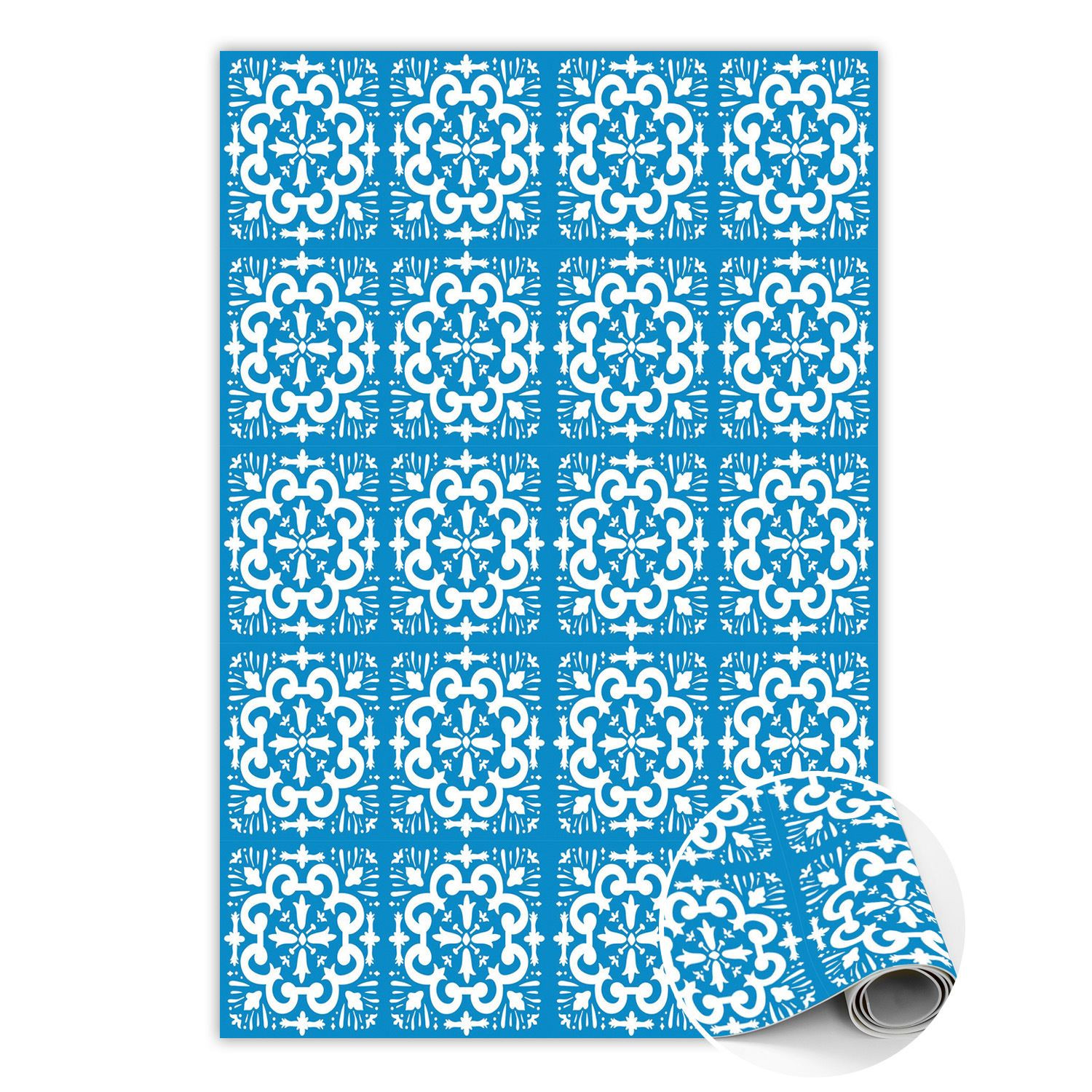 Modny winylowy dywan Portugalskie kafle 60 x 90 cm