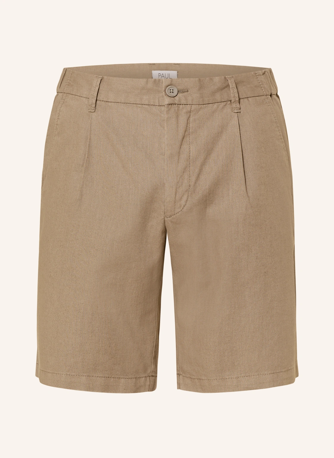 PAUL Chinoshorts Comfort Fit mit Leinen