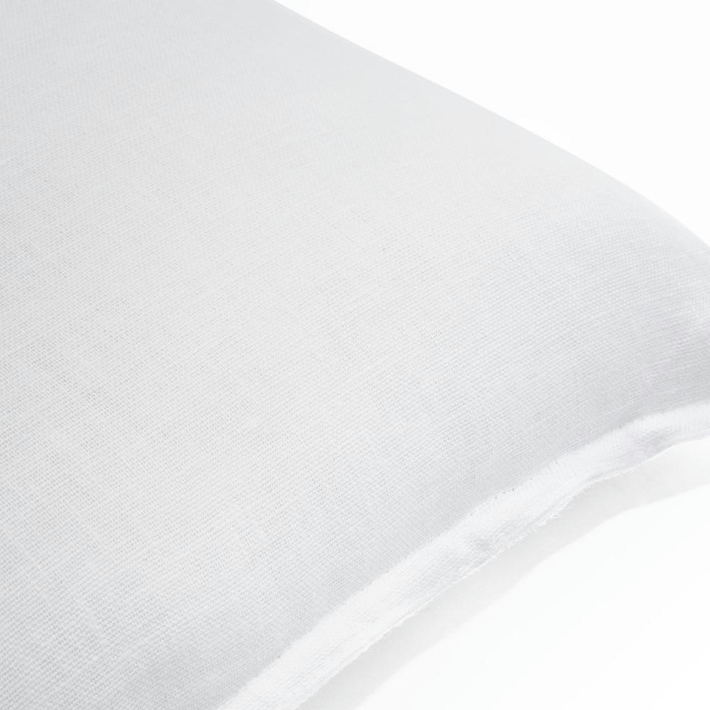- Coussin en lin lavé blanc 60x60