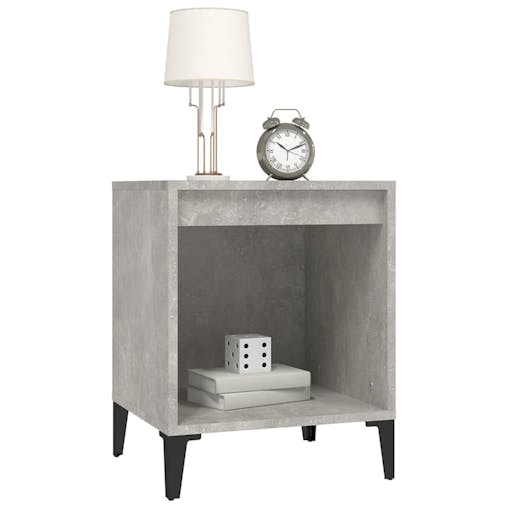 NNEVL Bedside Cabinet Concrete Grey 40x35x50 cm