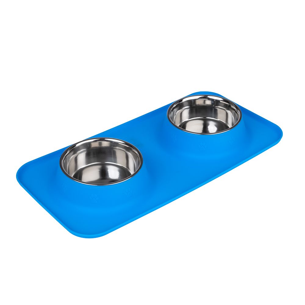 TIAKI double bowl with silicone mat