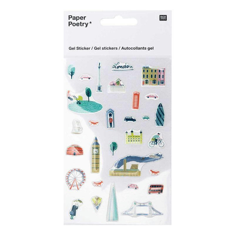 LONDRES - Stickers en gel transparent cities Londres