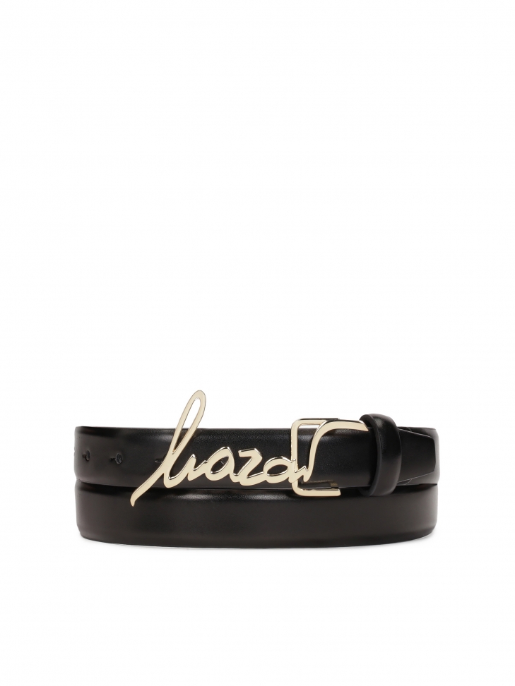 Black belt with fine buckle