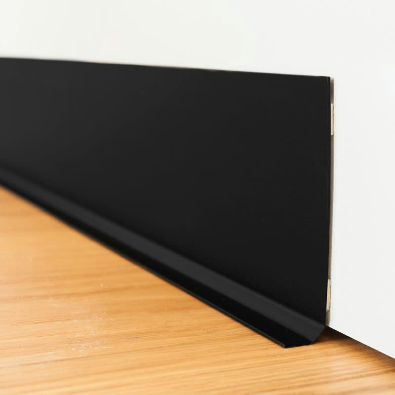 NOIRE - Plinthe PVC lot de 10 L100xH. 8cm Noir