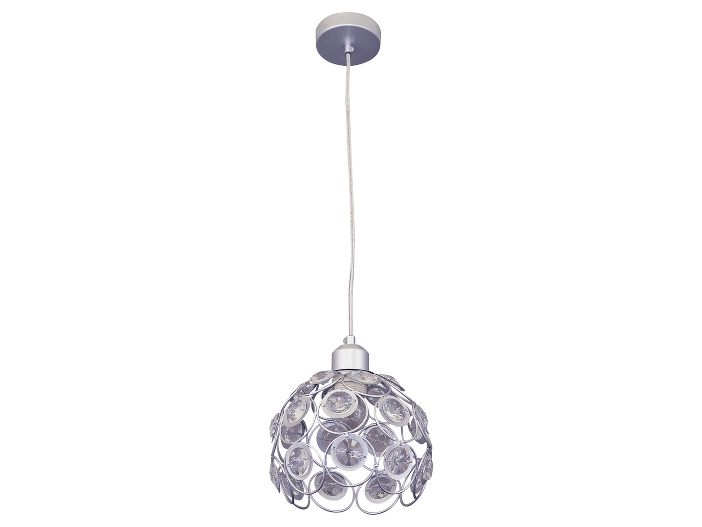 Lampa wisząca Florence stalowa srebrna