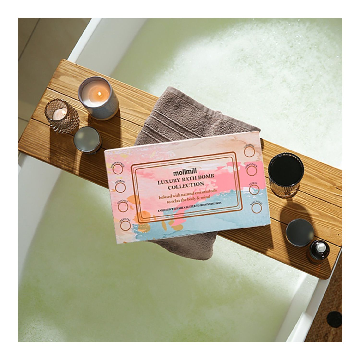 ILFD Group Ltd Luxury 8 Pcs Bath Bomb Enriched with Essential Oils and Shea Butter